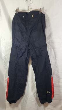 Vintage Pure Polaris Men's Black & Red Nylon Snowmobile Riding Pants Size Large